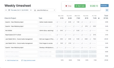 Online Timesheet .